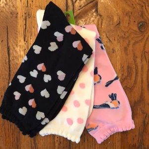 NEW - Kate Spade Socks - 3 Pairs ...... One Size